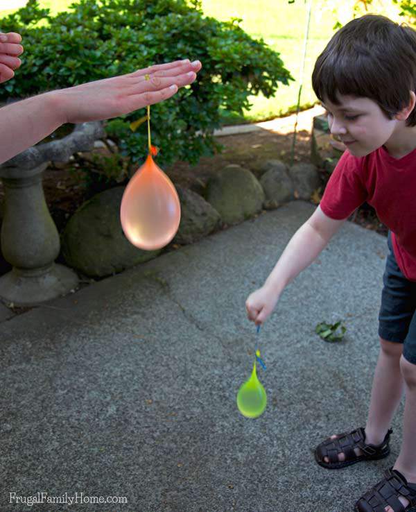 Having a blast with our water balloon yo yo's | Frugal Family Home
