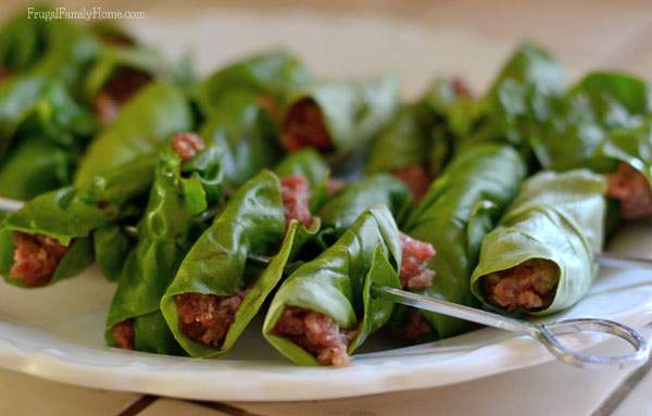 Ground Beef basil wraps ready to grill | Frugal Family Home