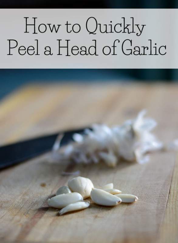 How to Quickly Peel a Head of Garlic Frugal Family Home