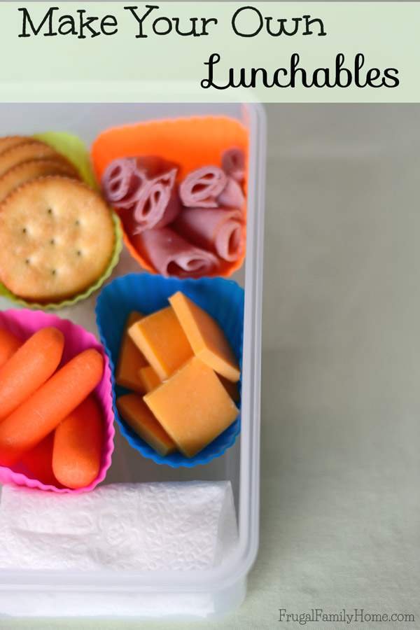 Make your own lunchables to save $162 per year, per kid! #savemoney #m