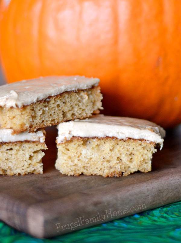 Large batch pumpkin bars are great for parties