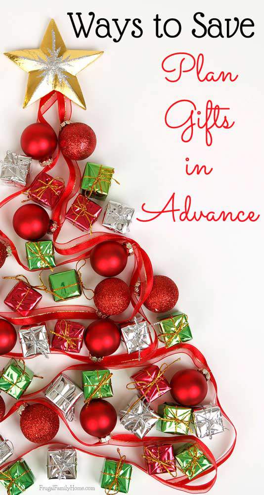 Ways to Save Money, Plan for gifts in advance | Frugal Family Home