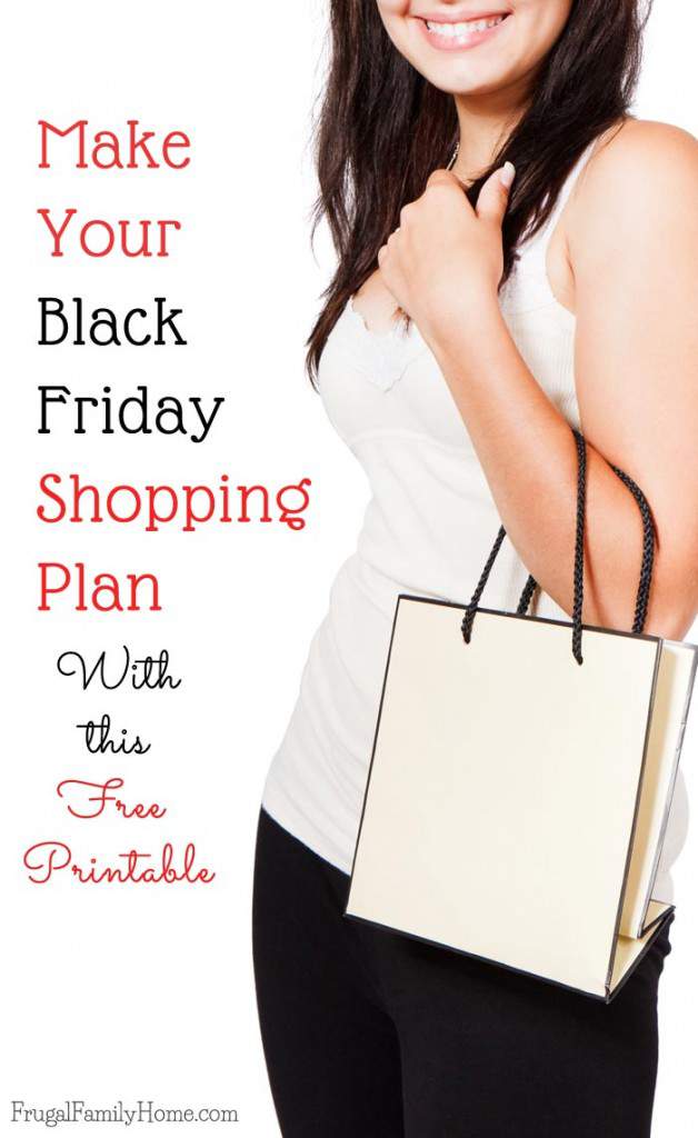 Free Printable Black Friday Shopping List Frugal Family Home