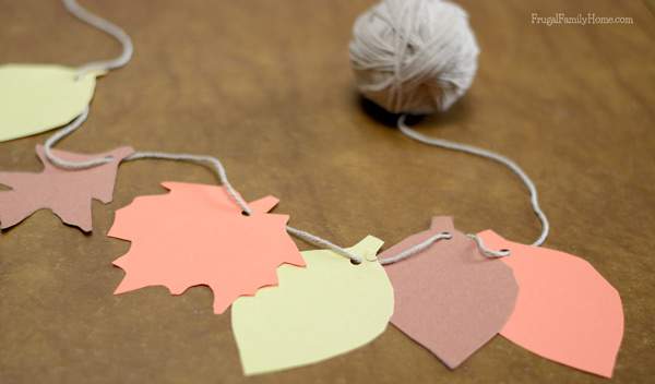 Easy to make fall leaf garland | Frugal Family Home