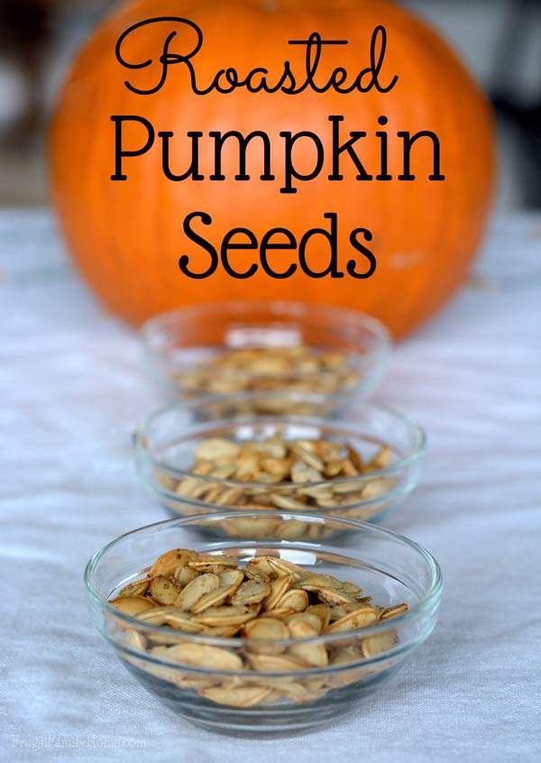 Roasted Garlic Pumpkin Seeds | Frugal Family Home