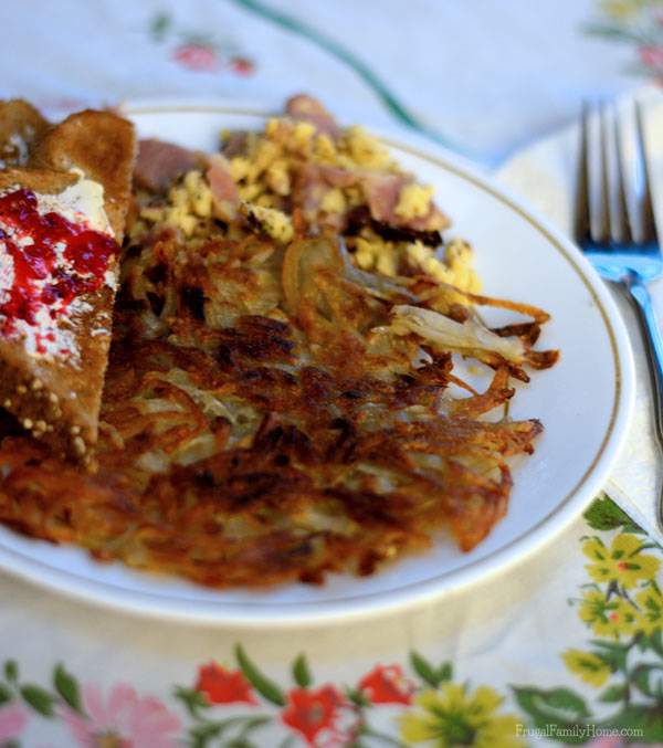 Making hash browns isn't as hard as you might think. It just takes a little patience and not peeking to get them right. 