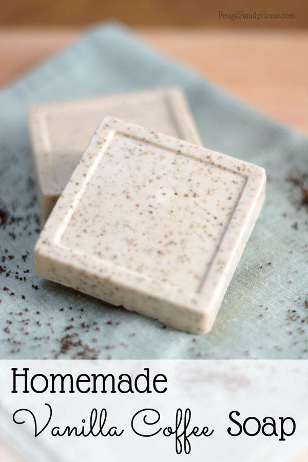 Easy to make vanilla coffee soap