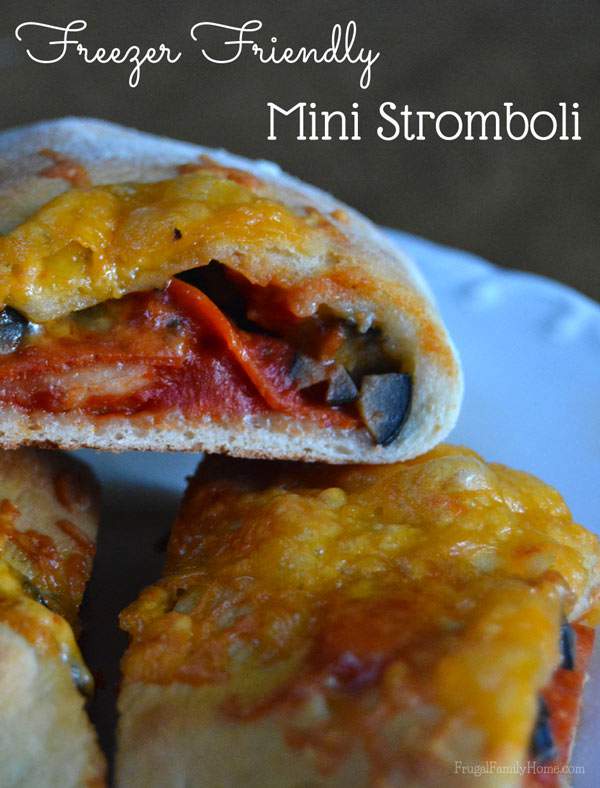 Having a few meals tucked into the freezer for those busy days is so nice. This recipe for mini stromboli, is freezer friendly and so delicious. If you love pizza you'll love this recipe. 