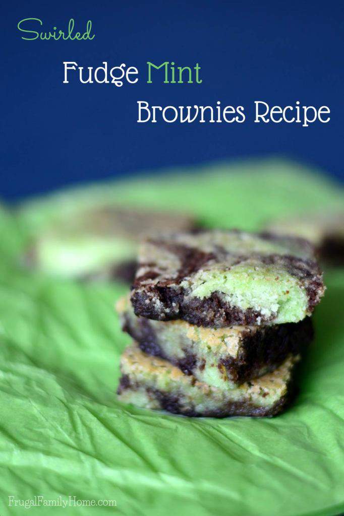 An easy to make fudge mint brownies recipe.