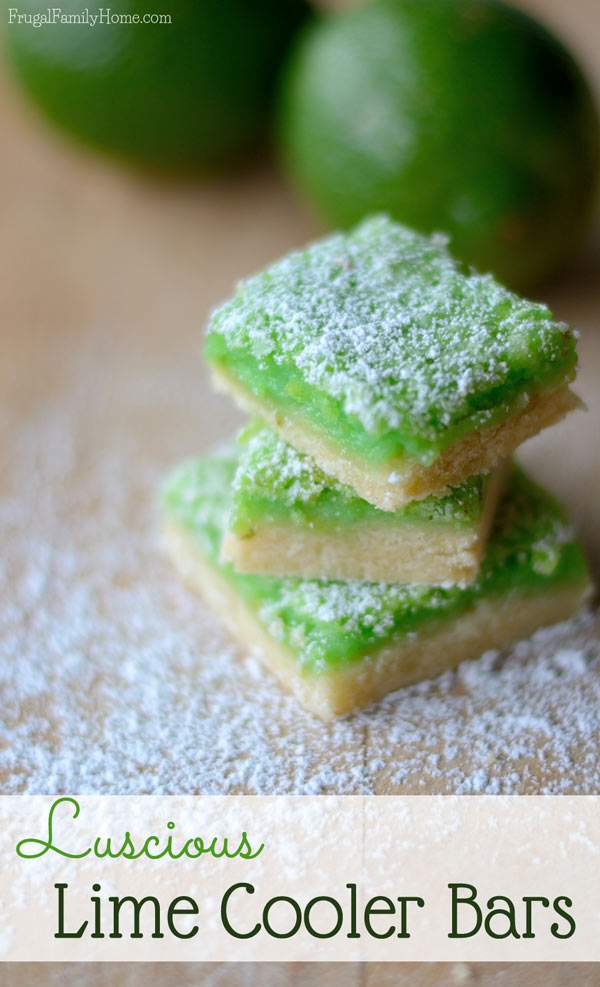 Easy to make dessert, Luscious Lime Cooler bars. So yummy and refreshing.