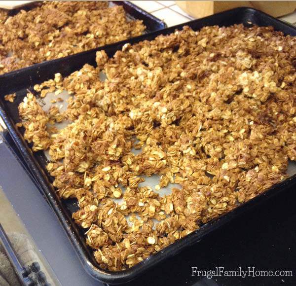 An easy frugal granola recipe