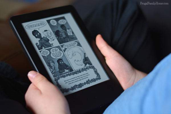 It's so nice to have so many books available to my kids on one little device. #KindleforKids #CleverGirls #sponsored