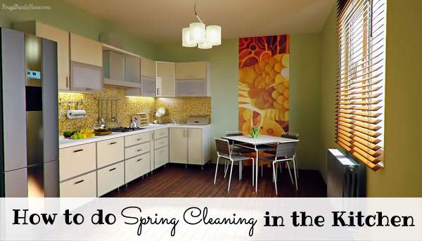 Spring Cleaning the kitchen is never very much fun, but when it's done it looks so great. Here's how I spring clean in the kitchen. 