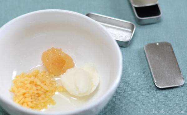 Just 4 ingredients in this easy to make honey lip balm recipe.