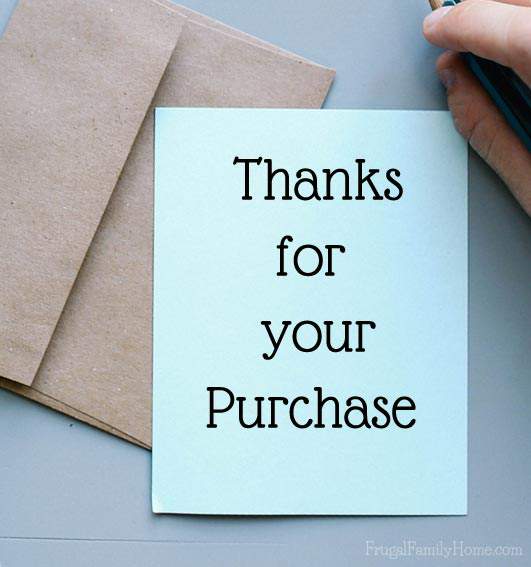 Thanks for making your purchase from Frugal Family Home
