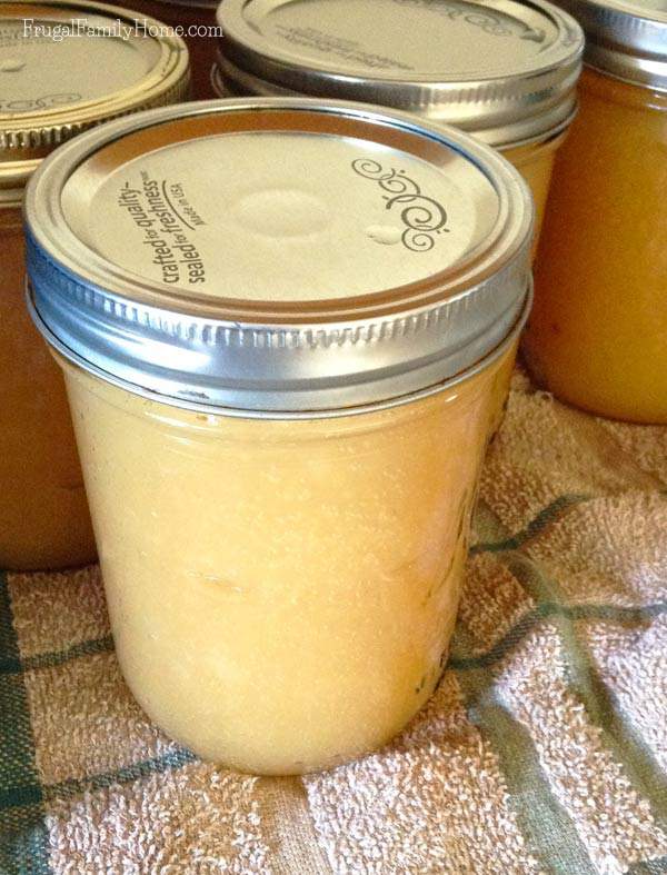 I made a batch of yummy applesauce with the cheap apples I found this week. 