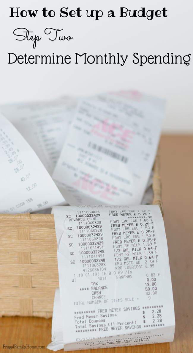 Knowing how much you are spending beyond your monthly bills is a must for an accurate budget. So it's time to gather up all of those receipts.