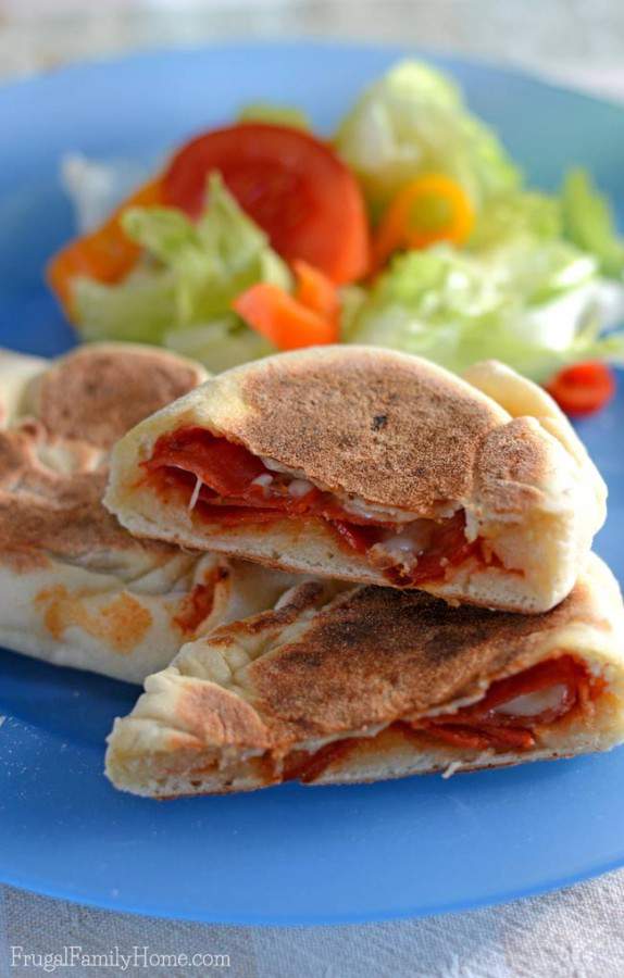 Skillet Pizza Pockets Recipe Frugal Family Home
