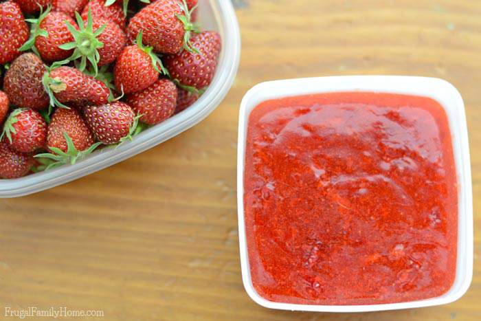 With summer comes strawberries. If you want to tuck the flavor of summer into your freezer, make some fresh tasting strawberry freezer jam. If you’ve never made freezer jam before, I’ve got a great video tutorial. It will show you step by step, just how easy it is to make this strawberry freezer jam recipe.