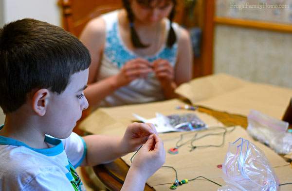 This is a great project to do with the kids, when the summer heat is just too hot outside or on a rainy day. These DIY washer necklaces only take a few items to make. A few washers, beads, nail polish, and a little string is all that is needed to make these really cute necklaces. This is a great idea to get your kids creating instead of complaining. 