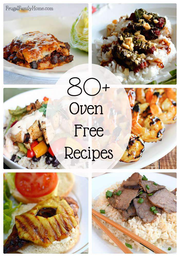 Summer is here and with summer comes warm weather. I don’t like to use the oven when it’s warm in the summer. So, I’ve put together more than 80 oven free recipes. All of these recipes are oven free. If you need some more oven free meals for this summer be sure to check out these recipes.