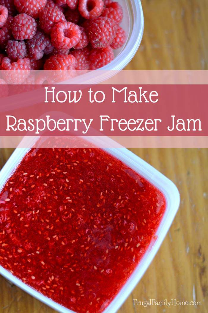 Raspberry Freezer Jam Recipe, with Video Tutorial