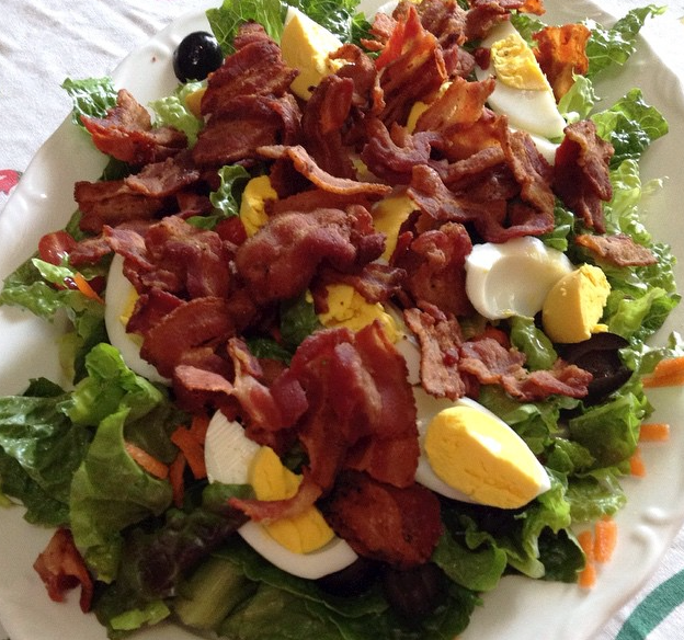 Bacon and Egg Big Dinner Salad