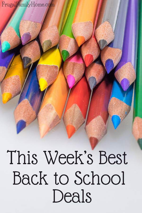 Top Back to School Deals for This Week Frugal Family Home