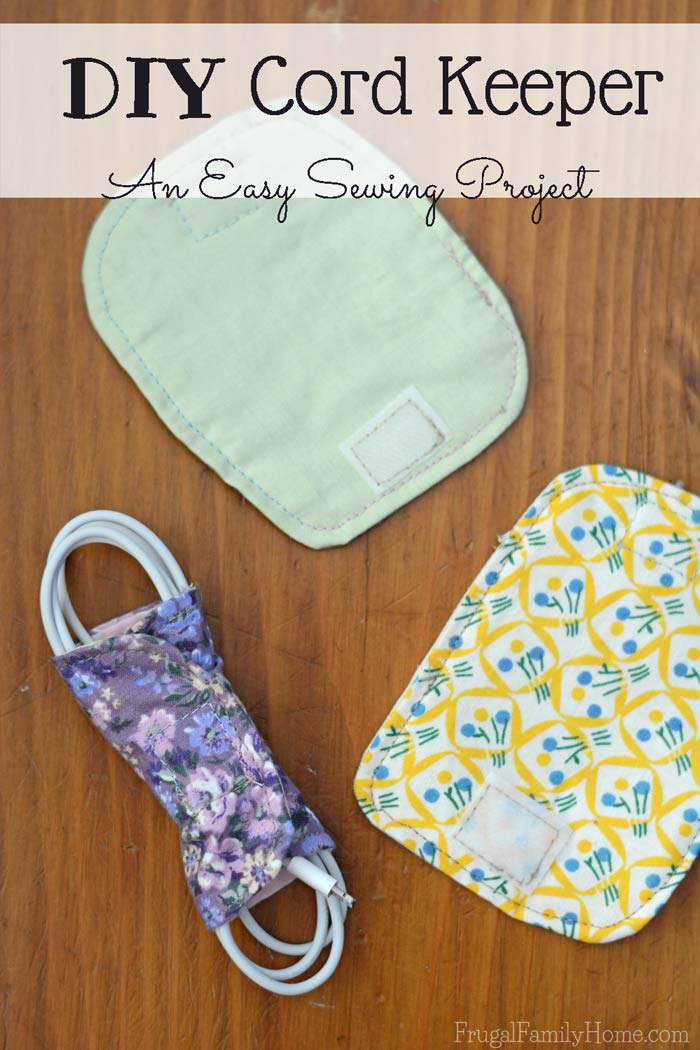 How to Sew a Homemade Roll Up Charger Cord Organizer - DIY Sewing