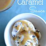 Summer is a great time to enjoy yummy ice cream. But ice cream is always better with a little topping on it, don’t you think? If you like caramel, you’ll love this easy caramel sauce recipe. This easy caramel sauce only takes a few ingredients you probably have sitting in your kitchen right now. Best of all this easy caramel sauce recipe can be made dairy free too.