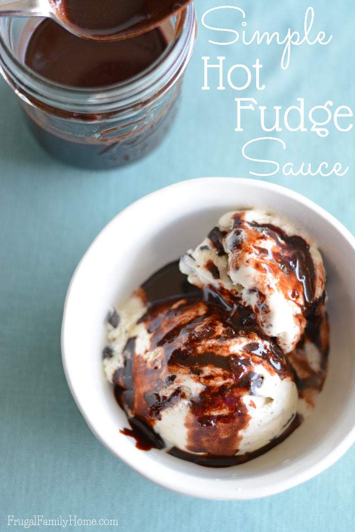 Summer and ice cream seem to go hand in hand. An ice cream sundae is one of my favorite summer desserts. My all time favorite sundae topping is hot fudge sauce. Did you know you can make your own hot fudge sauce for ice cream at home. It’s easy to do with this hot fudge sauce recipe. Just a few ingredients and about 5 minutes and you can be in hot fudge heaven.