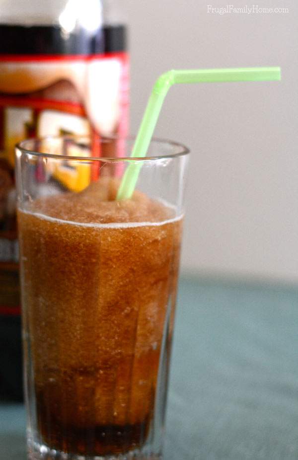 I love to beat the heat in the summer with a nice cold drink. This slushie recipe only take a couple of ingredients and a blender to make. Slushies are so cool, refreshing and easy to make. I think berry is my favorite but these root beer slushies come in a close second.