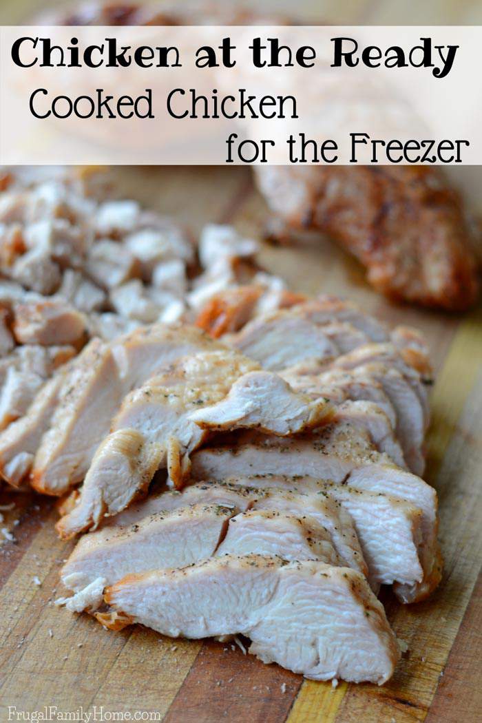 Having a few meals or meals starts in the freezer is sure a lifesaver on a busy day. Stocking the freezer is easier than you might think. I do quick session of freezer cooking to make meat packages. Here’s how I make cooked chicken to have it ready and waiting in the freezer. I’m also sharing some my favorite chicken recipes that use the cooked chicken packages from the freezer. 