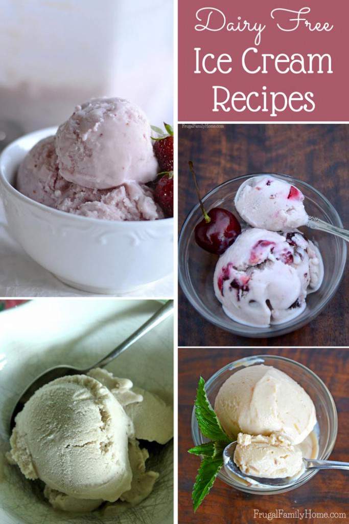 Need to eat dairy free? Here's some great homemade dairy free ice cream recipes to give a try. They are easy to make, you won't miss the dairy in them.
