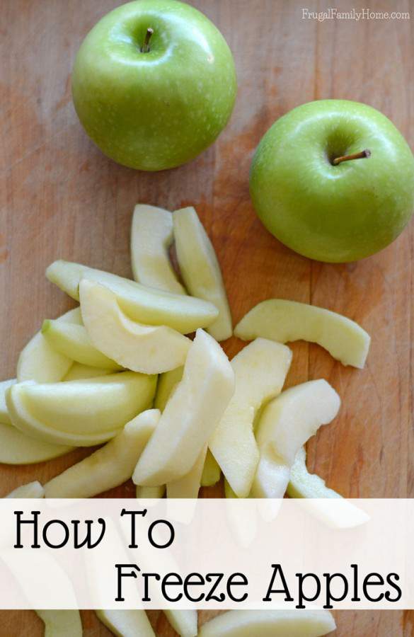 How to Freeze Apples Frugal Family Home
