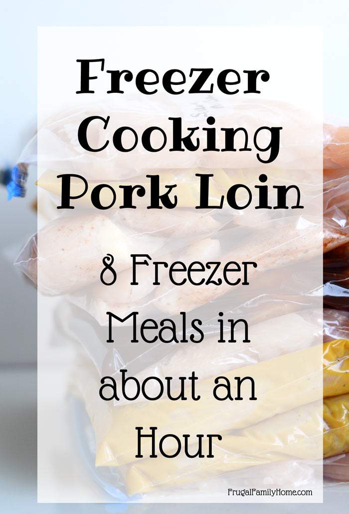 If you have super busy days like me, I know you’ll be thankful to have freezer meals waiting for you in the freezer. I don’t like to do big cooking days, but instead I do batch freezer cooking to save time and money. I’ve got 7 recipes to make 8 freezer pork meals in about an hour. 