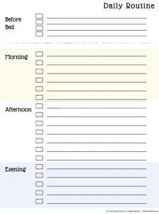 how to make a daily routine
