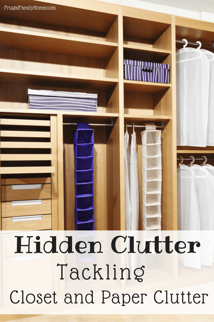 Out of sight out of mind right? That’s why hidden clutter is so hard to get rid of if you don’t see it too often you just don’t think about it, right? I’ve got some tips to help you tackle the hidden clutter in your home. That clutter that’s hanging out in your closets and all that paper clutter too.