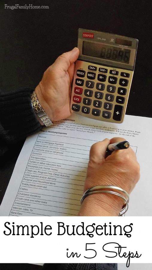 How To Make A Simple Budget In 5 Steps Frugal Family Home How To Make A Simple Budget In 5 Steps Frugal Family Home