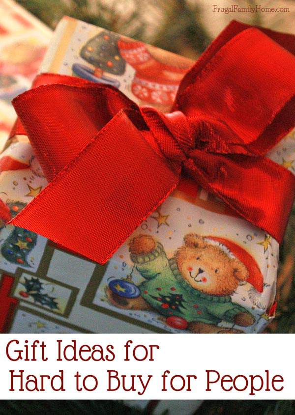 We all have a person or two on our gift list that is hard to buy for. I've put together some Christmas gift ideas for those hard to buy for people on your list.