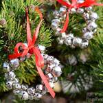 These jingle bell wreath ornaments are so easy to make and add a little jingle to you Christmas tree. You only need 4 things to make them and a few minutes to make each one. My kids helped me to make ours and they turned out great.
