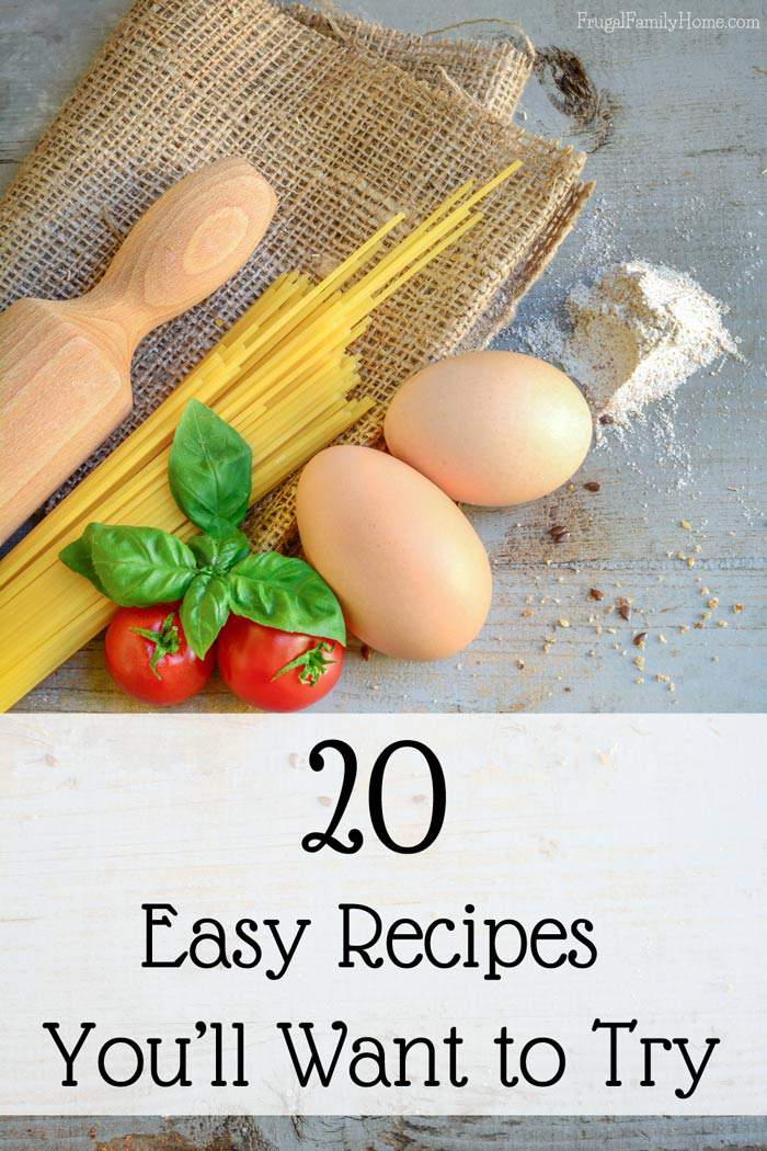 I know I’m always on the lookout for new and delicious recipes. Here’s a list of 20 easy and popular recipes to give a try. There is everything from bread to dinner and even a few desserts. These are all tried and true recipes are family loves.