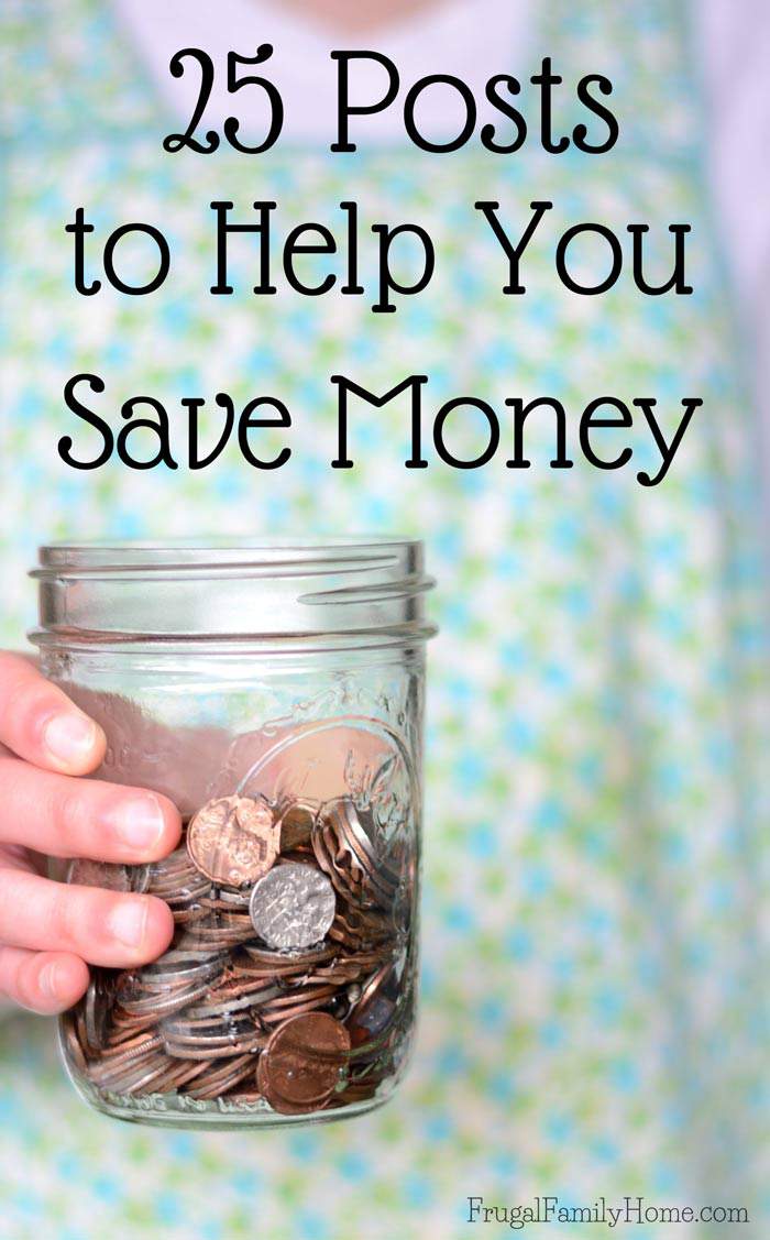 25 Money Saving Ideas