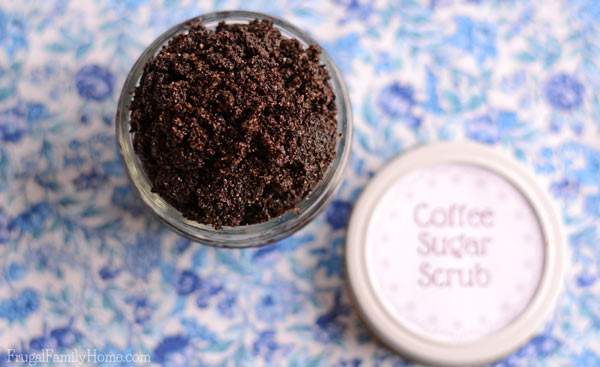 I love this idea for using coffee in a sugar scrub recipe. It’s so easy to make only taking 3 ingredients and a few minutes. Makes my skin feel great too. Even though I don’t like coffee this coffee sugar scrub is one I’ll be making over and over again. This is a great one to make to deal with that winter dry skin or use in the summer to smooth out those rough dry spots on the skin. The coffee and sugar make great exfoliators. Plus you can upcycle your old coffee ground into this recipe too.