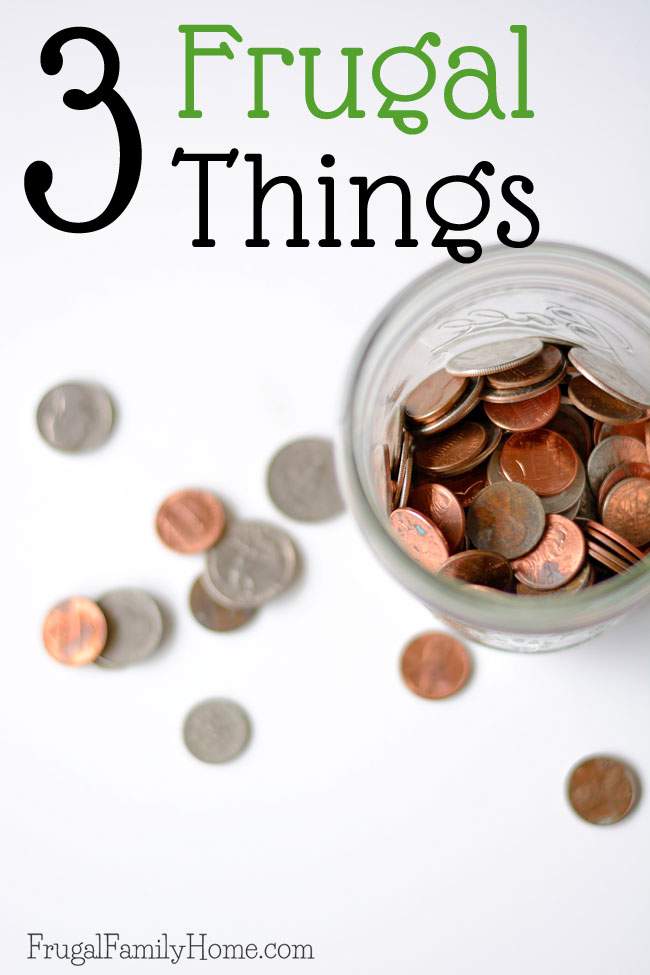 3 great frugal living ideas to help save money everyday. I know this year I'll be doing number 3 on this list. 