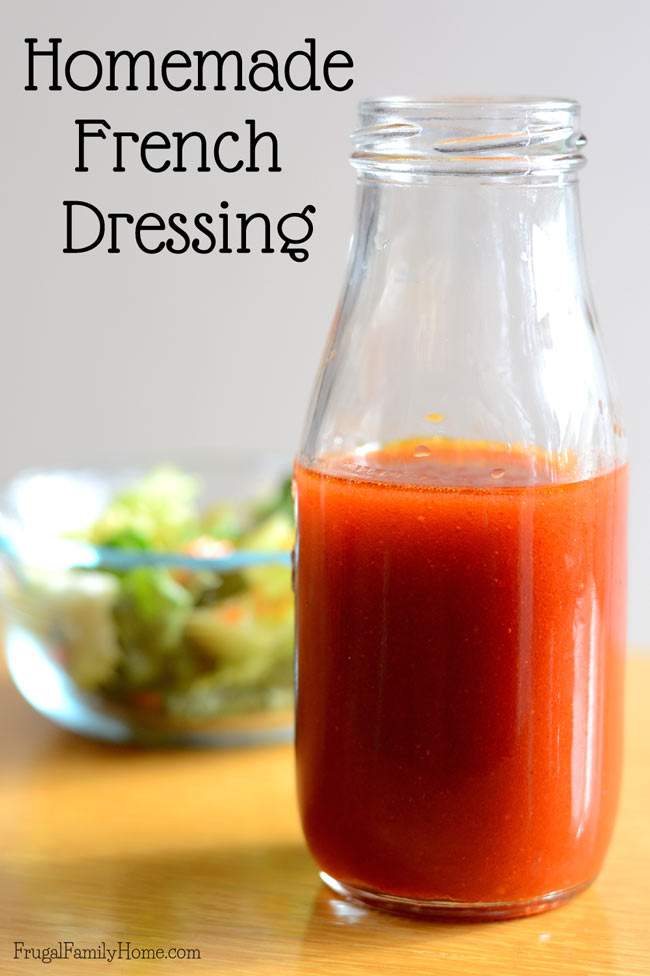 homemade french dressing