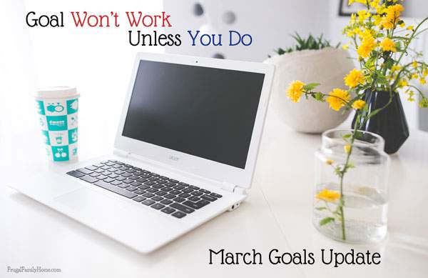 I'm updating how I did on my goals last month and my plans for this month too. What goals are you working on?