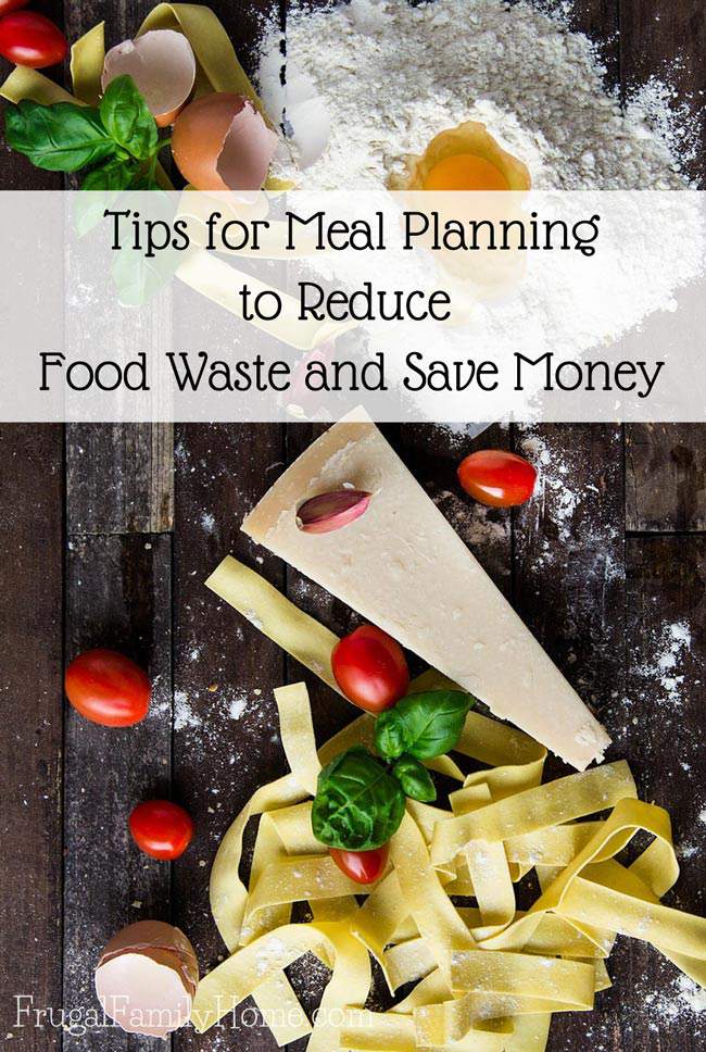 A few tips for getting started meal planning. When you meal plan each week or month you can really cut down on food waste and save money too. 