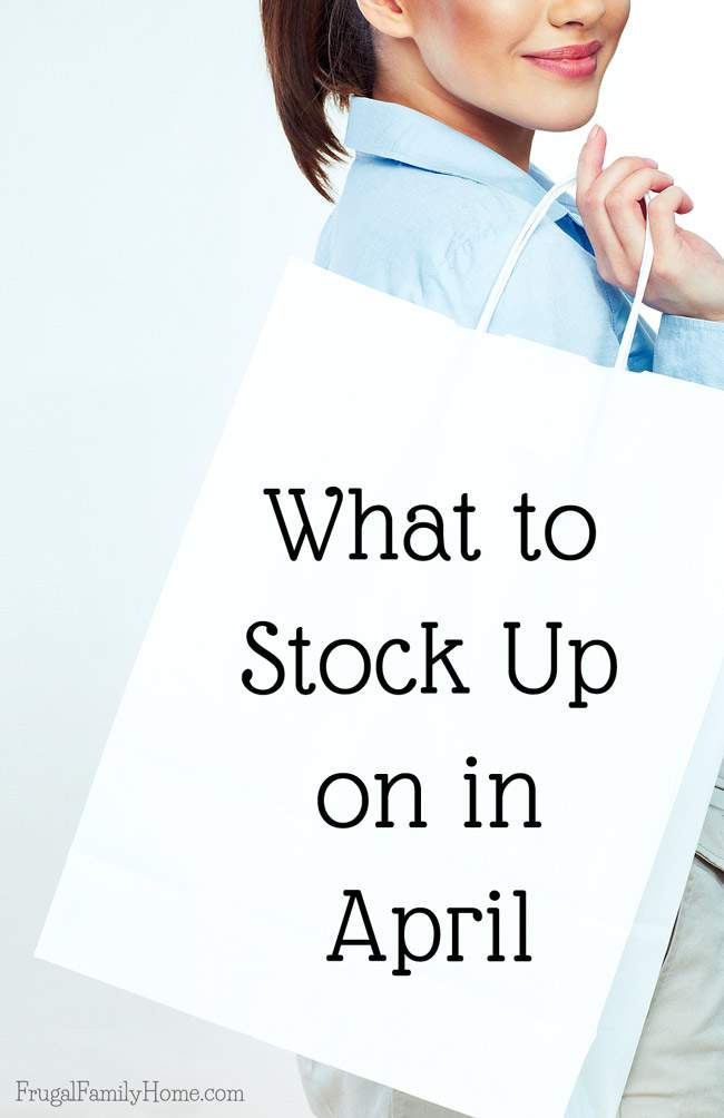 April is a good month for finding certain things on sale. With Earth Day you can find items to green up your home for less. There’s sure to be a few tax day deals too. Plus when you know what’s in season you can get produce for less and it tastes so much better when it’s in season too. 