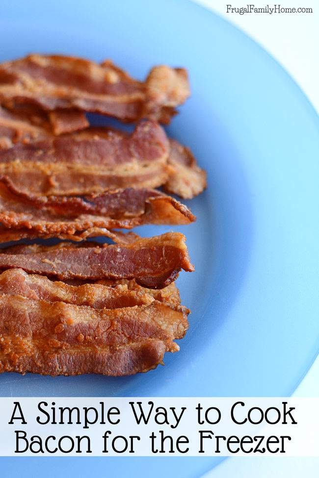 Simple Way to Cook Bacon for the Freezer